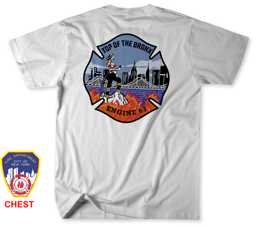 Unofficial FDNY Engine 63 / Ladder 39 / Battalion 15 Shirt v5
