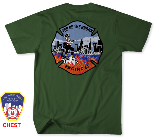 Unofficial FDNY Engine 63 / Ladder 39 / Battalion 15 Shirt v5
