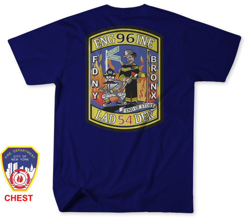 Unofficial FDNY Engine 96 / Ladder 54 / Foam 96 Shirt v2