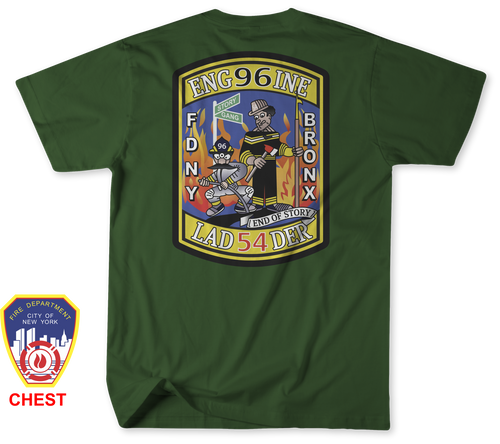 Unofficial FDNY Engine 96 / Ladder 54 / Foam 96 Shirt v2