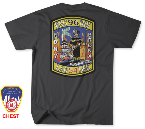 Unofficial FDNY Engine 96 / Ladder 54 / Foam 96 Shirt v2