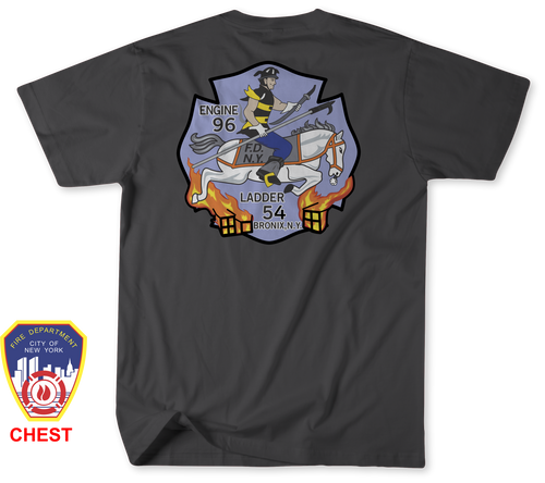 Unofficial FDNY Engine 96 / Ladder 54 / Foam 96 Shirt v3