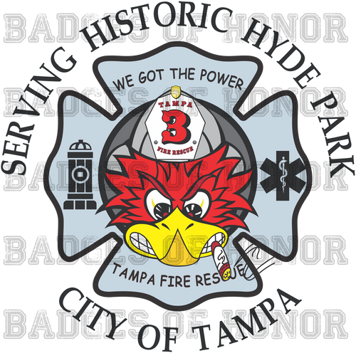 Tampa Fire Rescue Station 3 decal