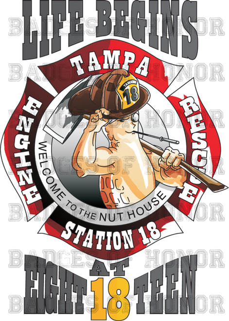 Tampa Fire Rescue New Station 18 decal