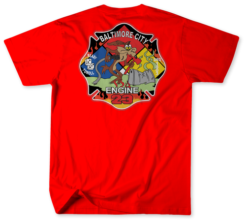 Unofficial Baltimore City Fire Department Engine 23 Shirtv1