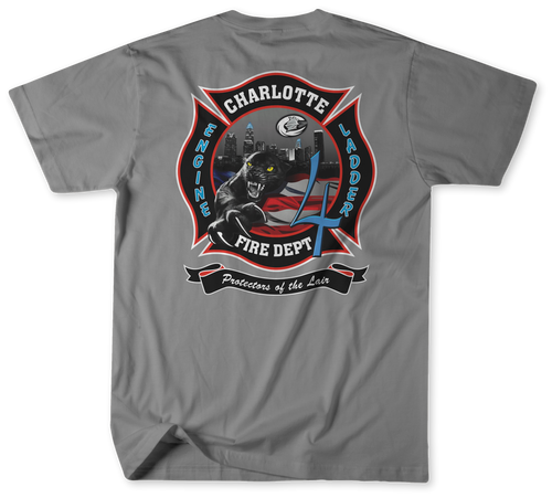 Unofficial Charlotte Fire Department Station 4 Shirt