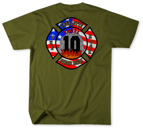 Unofficial Charlotte Fire Department Station 10 Shirt