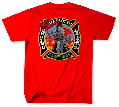 Unofficial Charlotte Fire Department Station 13 Shirt 