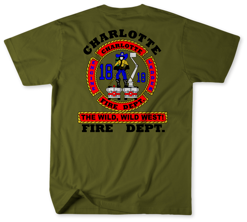 Unofficial Charlotte Fire Department Station 18 Shirt  Unofficial Charlotte Fire Department Station 18 Shirt