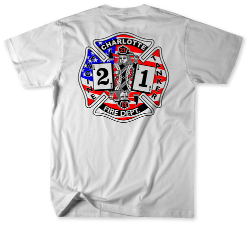 Unofficial Charlotte Fire Department Station 21 Shirt 