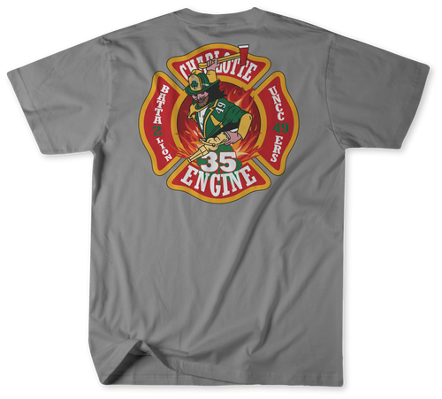 Unofficial Charlotte Fire Department Station 35 Shirt  Unofficial Charlotte Fire Department Station 35 Shirt