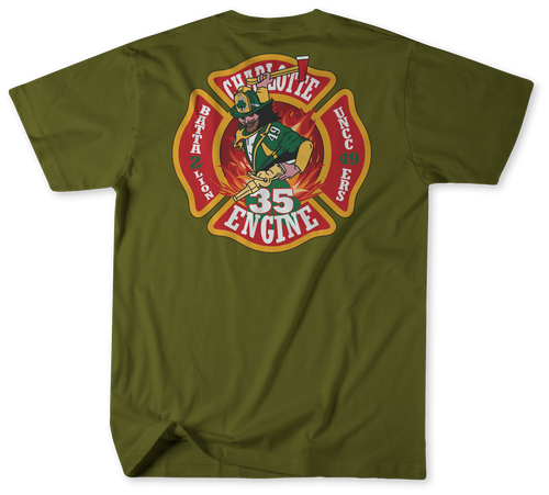 Unofficial Charlotte Fire Department Station 35 Shirt  Unofficial Charlotte Fire Department Station 35 Shirt