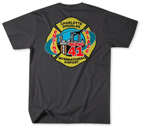 Unofficial Charlotte Fire Department Station 41 Shirt 