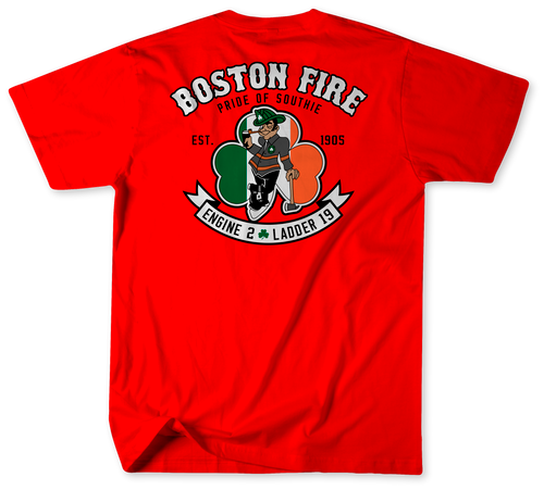 Boston Fire Department Engine 2 Ladder 19 Shirt(Unofficial) v2  Boston Fire Department Engine 2 Ladder 19 Shirt(Unofficial) v2