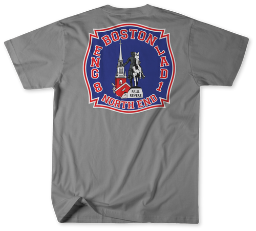 Boston Fire Department Engine 8 Ladder 1 Shirt (Unofficial) 