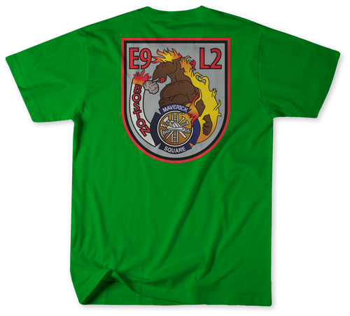 Boston Fire Department Engine 9 Ladder 2 Shirt (Unofficial)  Boston Fire Department Engine 9 Ladder 2 Shirt (Unofficial)