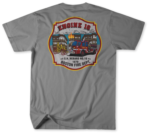 Boston Fire Department Engine 16 Shirt (Unofficial)  Boston Fire Department Engine 16 Shirt (Unofficial)