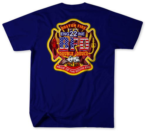 Boston Fire Department Engine 22 Shirt (Unofficial)  v2 Boston Fire Department Engine 22 Shirt (Unofficial)  v2