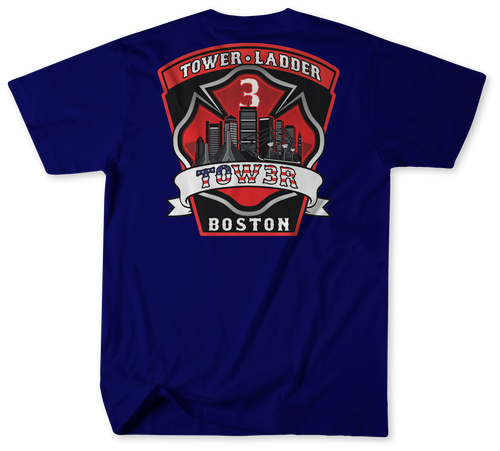 Boston Fire Department Tower/Ladder 3 Shirt (Unofficial) Boston Fire Department Tower/Ladder 3 Shirt (Unofficial)