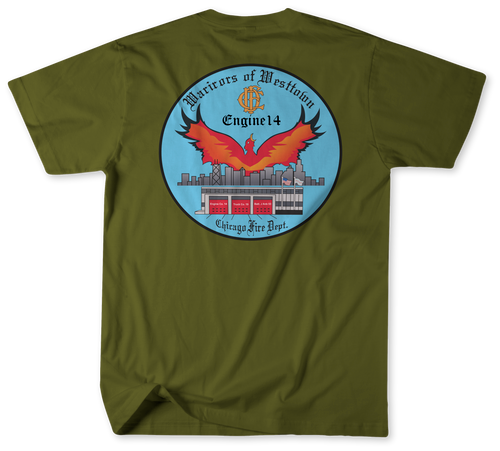 Unofficial Chicago Fire Department Firehouse 14 Shirt (Engine) Unofficial Chicago Fire Department Firehouse 14 Shirt (Engine)