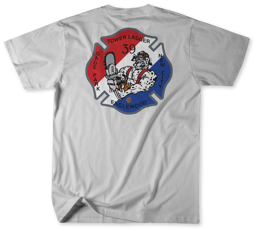 Unofficial Chicago Fire Department Firehouse 123 Tower Ladder Shirt v2