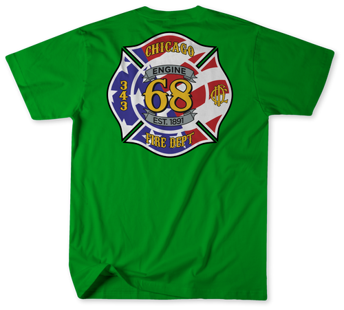 Chicago Fire Fightin' 81 Men's Short Sleeve T-Shirt Navy / XXL