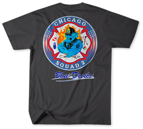 Unofficial Chicago Fire Department Firehouse 91 Squad 2 Shirt v1 Unofficial Chicago Fire Department Firehouse 91 Squad 2 Shirt v1