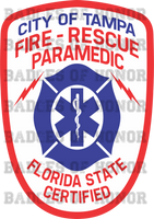Tampa Fire Department Retro Paramedic Decal