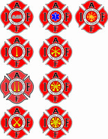 Fire Department Rank Decal