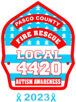 2023 Pasco County Fire Rescue Local 4420 Autisms Awareness Shirt