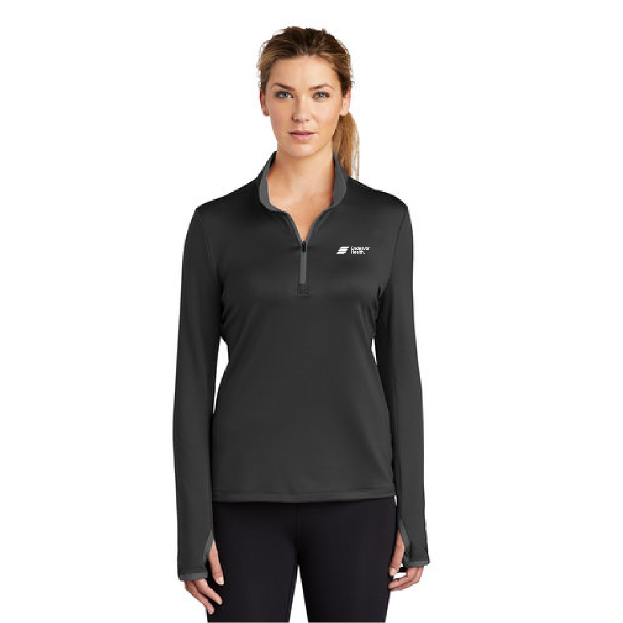 Women's - Nike Golf Dri-FIT Stretch 1/2-Zip Cover-Up Shirt