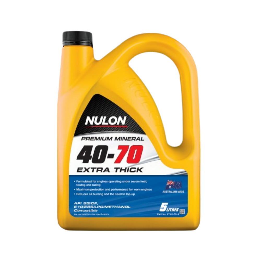 Nulon Premium Mineral 40-70 Extra Thick Engine Oil 5L NULET40-70-5