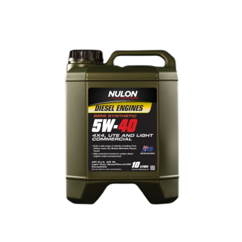 NULON Diesel Semi Synthetic 5W-40 Ute & Light Commercial Engine Oil 10L NULSSD5W40-10