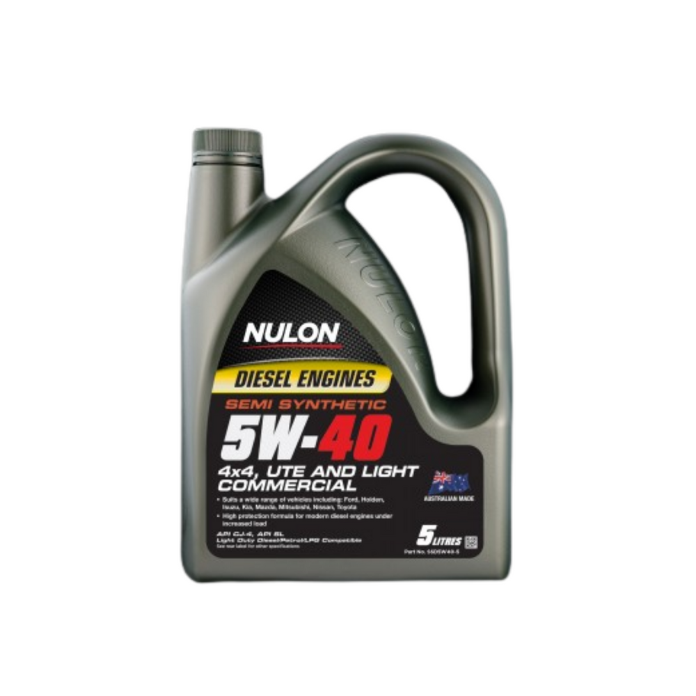 NULON Diesel Semi Synthetic 5W-40 Ute & Light Commercial Engine Oil 5L NULSSD5W40-5