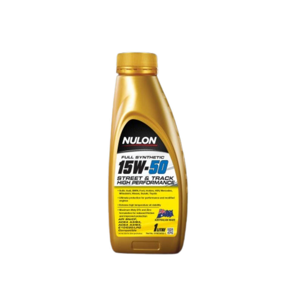 NULON Full Synthetic 15W-50 Street and Track High Performance Engine Oil 5L NULSYN15W50-5