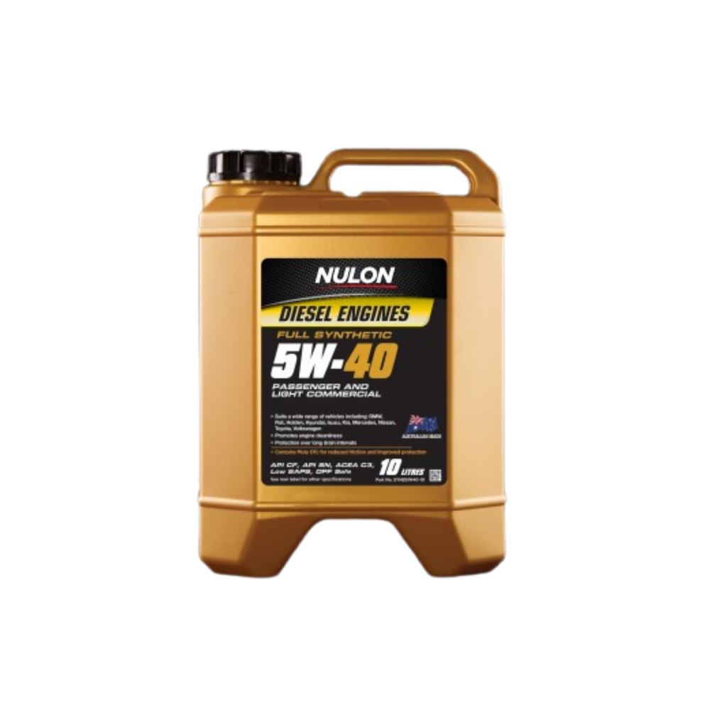 NULON Full Synthetic 5W-40 Passenger and Light Commercial Diesel Engine Oil 10L NULSYND5W40-10