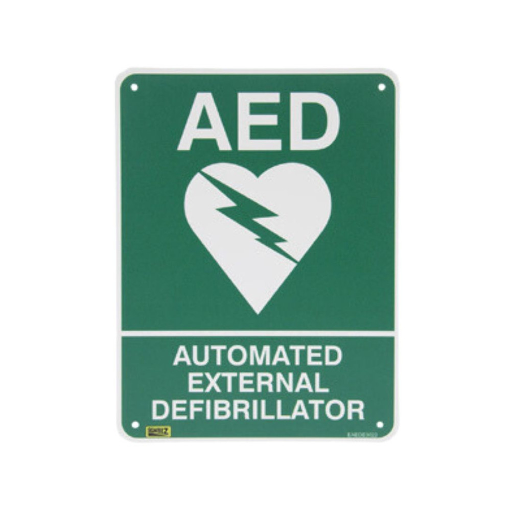 AED FLAT SIGN 300X225