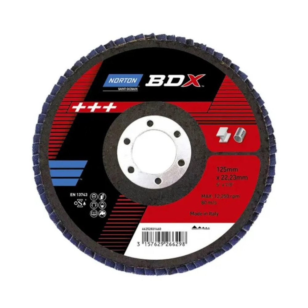 FLEXOVIT 125MM X 22MM BDX50 FLAP DISC 60#