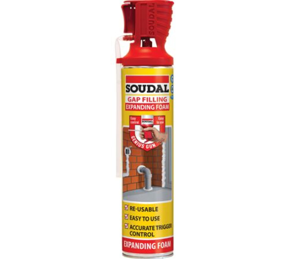 SOUDAL GAP FILLING EXPANDING FOAM - GENIUS GUN 750G