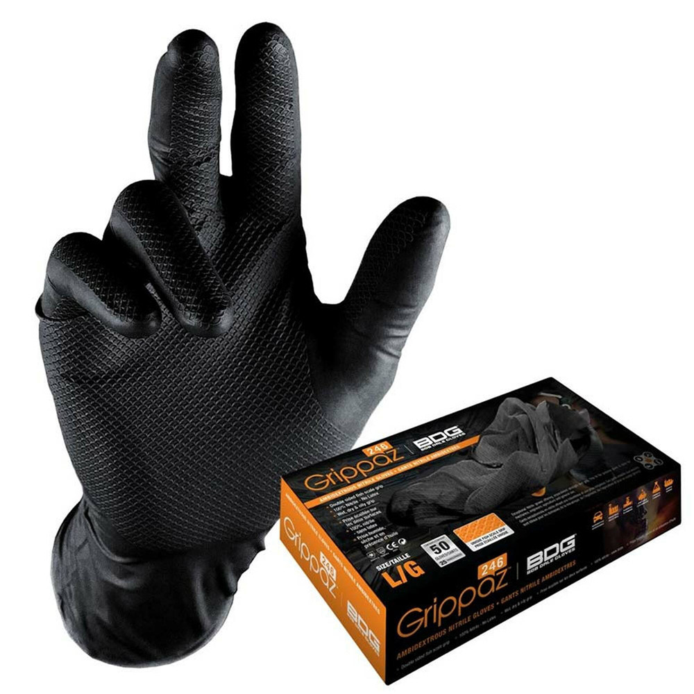 Grippaz range of automotive semi-disposable non-slip gloves