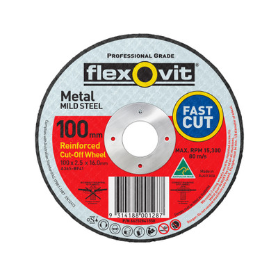 FLEXOVIT METAL CUT OFF WHEEL 5078 125x2.5x22.2 (1012722)