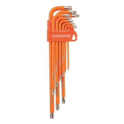 KINCROME HEX KEY WRENCH SET 9PCE TAMPERPROOF