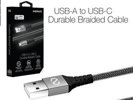 HyperGear USB-A to USB-C Durable Braided Cable