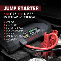 LOKITHOR 12V 2000A Jump Starter and 150PSI Air Compressor