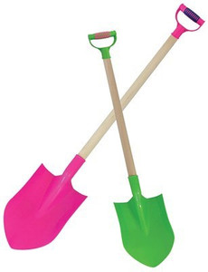 Jr. Wooden Shovel W/ Plastic Handle