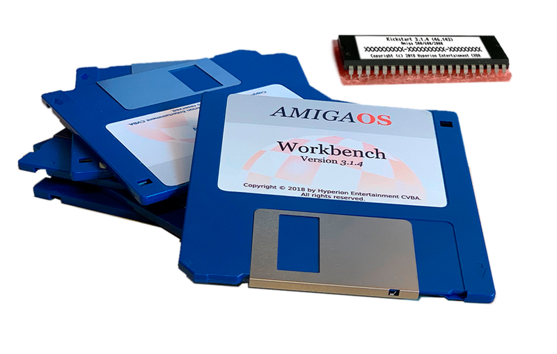 Amiga OS3.1.4 Kickstart ROM's & Floppy's for: Amiga A3000