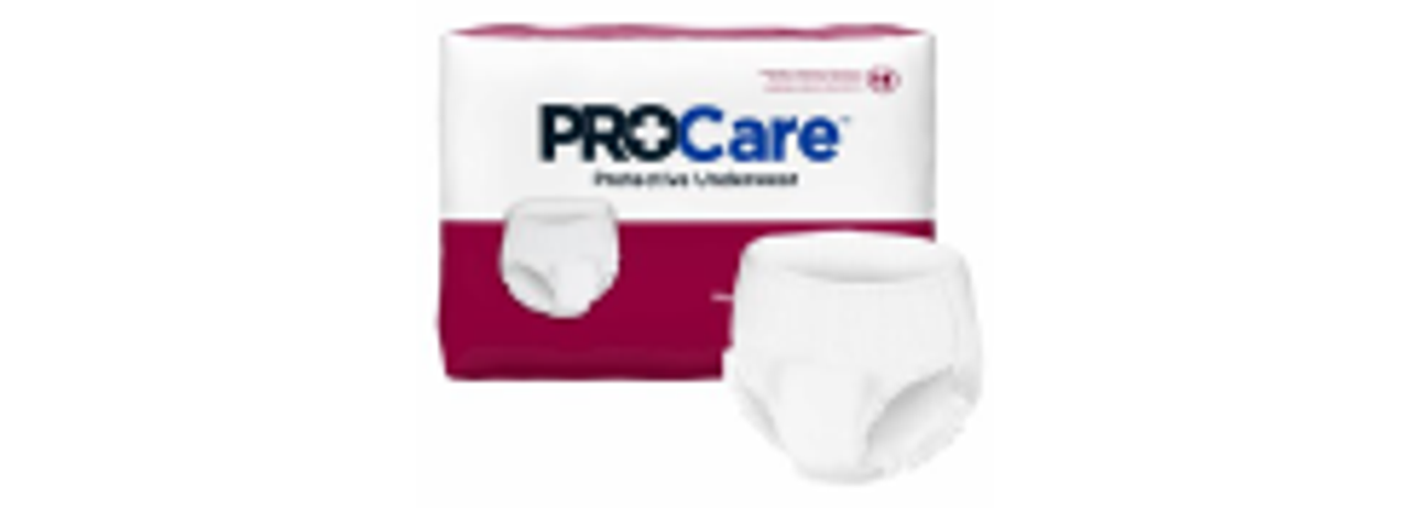 ProCare Disposable Underwear Pull On with Tear Away Seams Medium