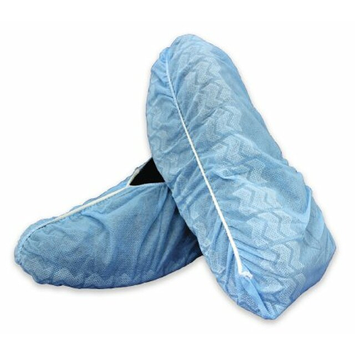 Shoe Cover McKesson One Size Fits Most Shoe High Nonskid Sole Blue NonSterile