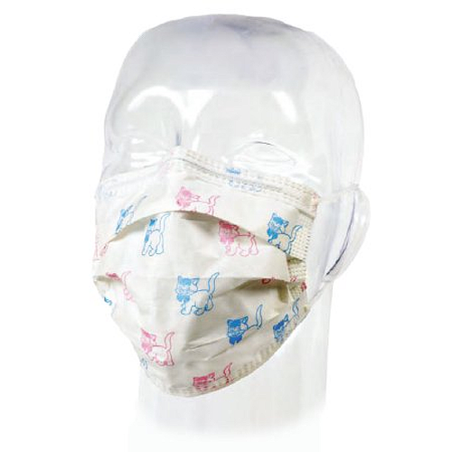 Procedure Mask Pleated Earloops One Size Kid Design (Cats)