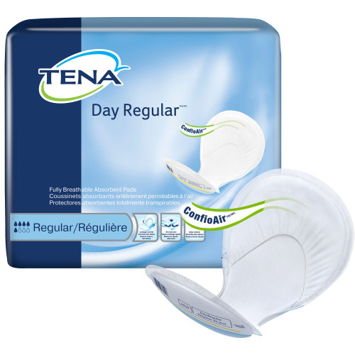 Incontinence Liner TENA Day Regular Moderate Absorbency Dry-Fast Core One Size Adult Unisex Disposable